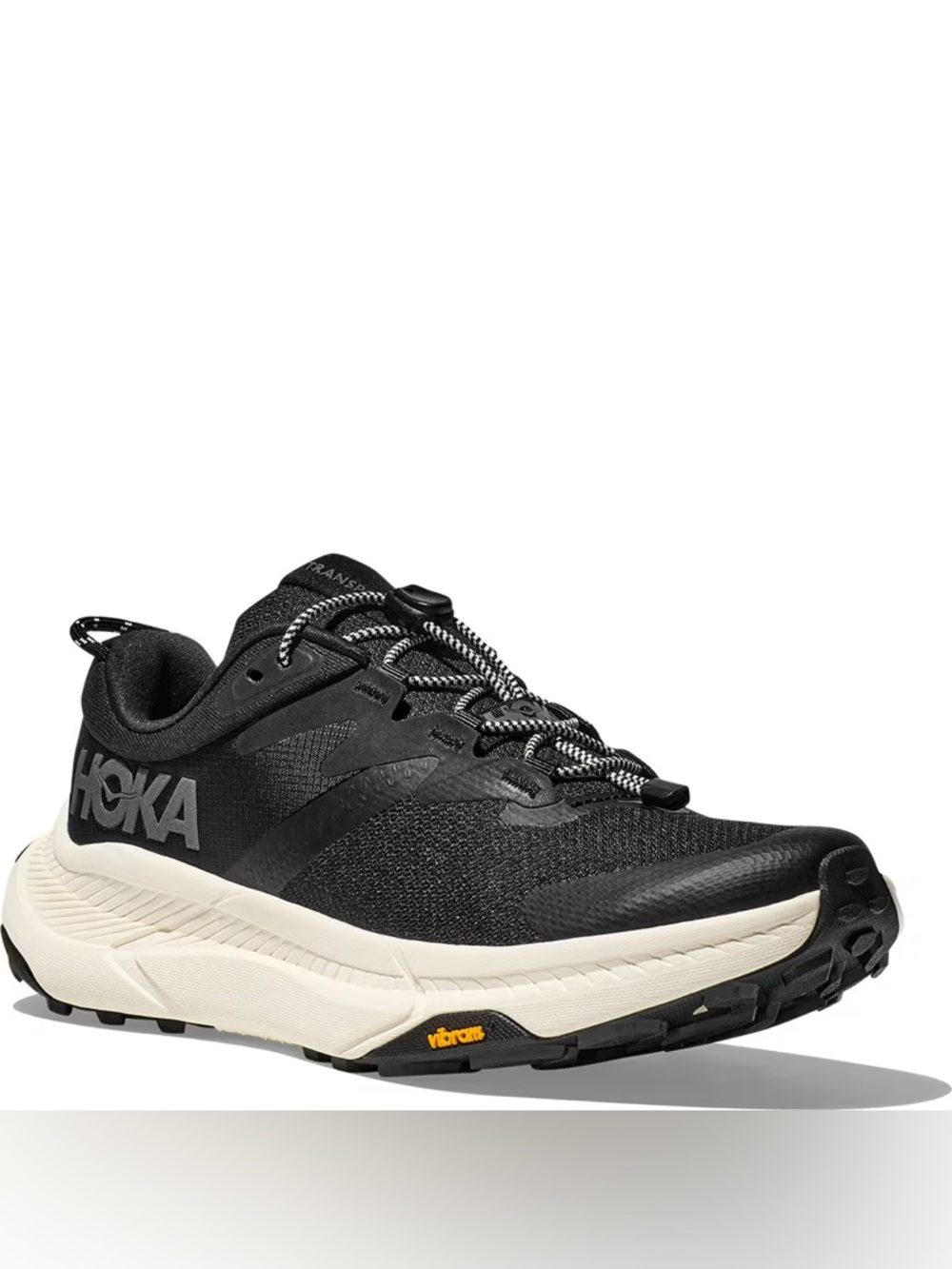 Hoka ‘Transport’ sneakers in black/alabaster, size 8.5